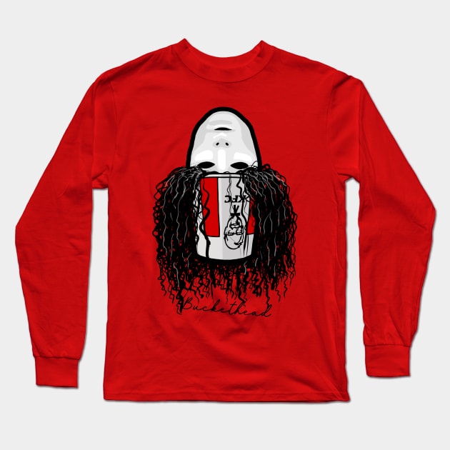 Bucket Food Long Sleeve T-Shirt by ROBOT BOBROX